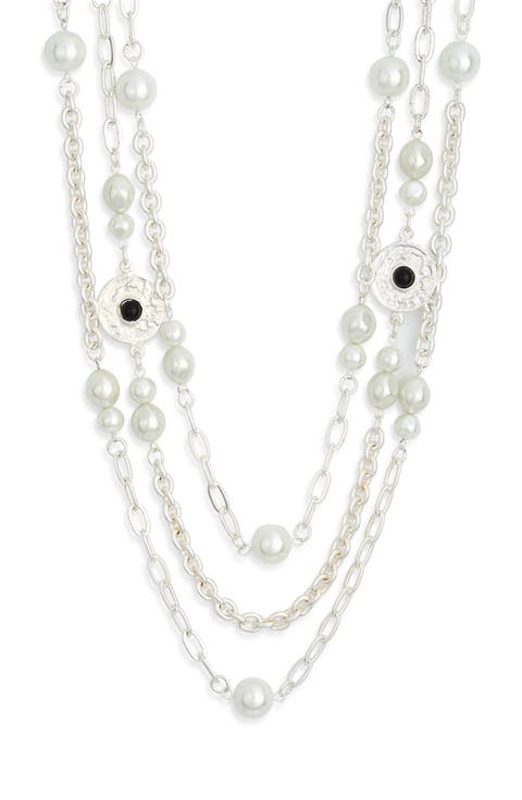 Triple Row Chain Necklace