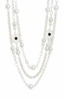 Karine Sultan Triple Row Chain Necklace