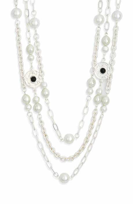 Karine Sultan Triple Row Chain Necklace