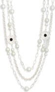 Karine Sultan Triple Row Chain Necklace