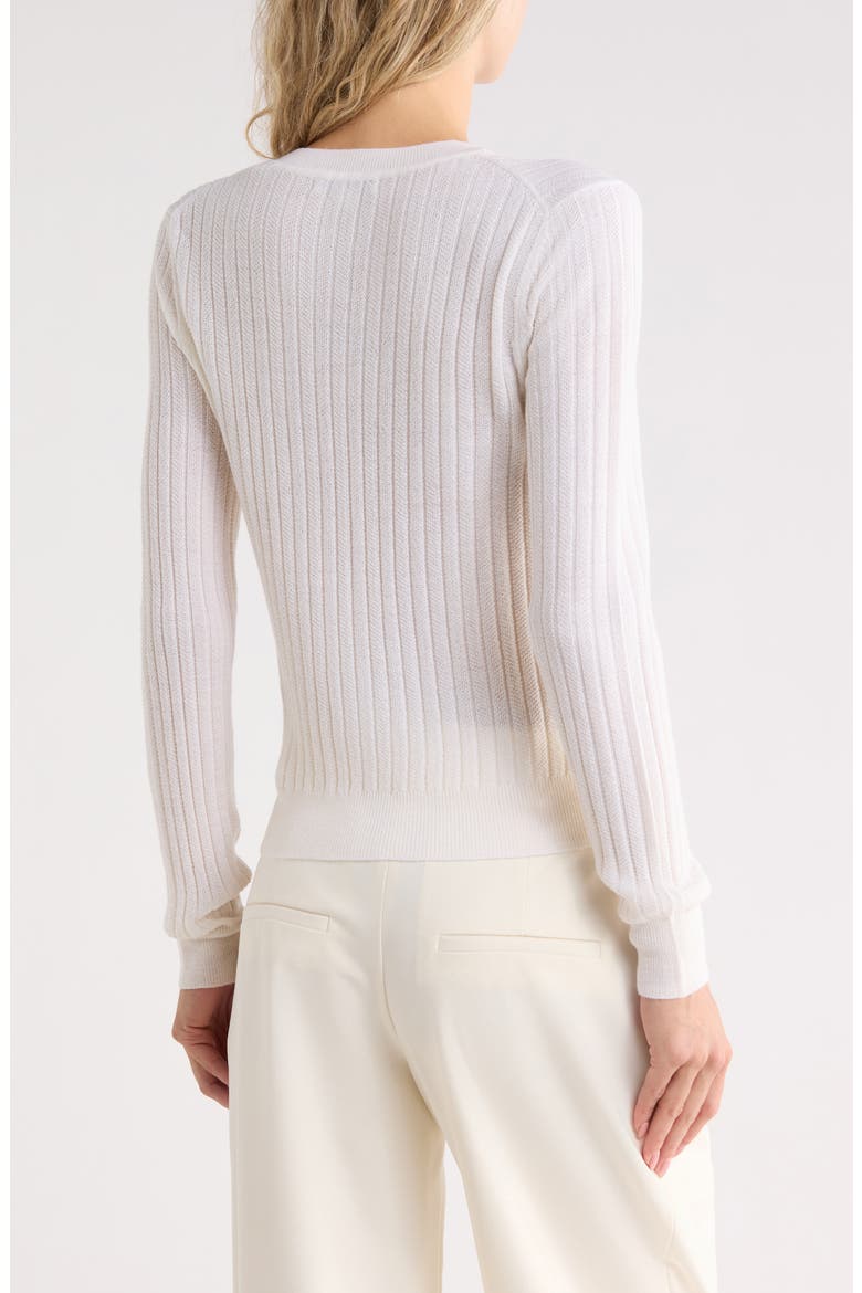 Cheval Merino Wool Crewneck Sweater, Alternate, color, IVORY