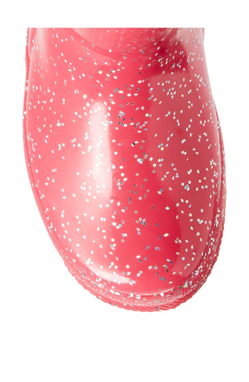 Hunter Kids' Original First Classic Glitter Rain Boot In Pink