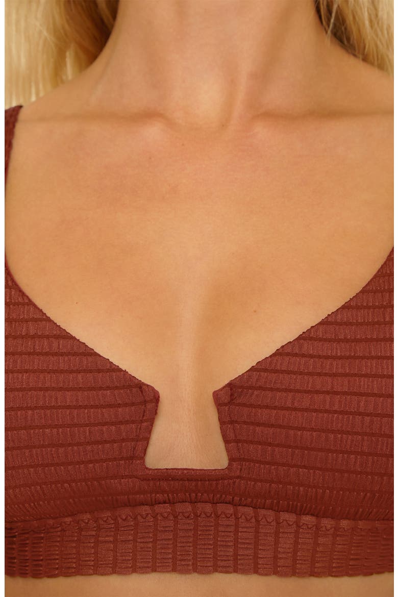 Maza Underwire Bikini Top, Alternate, color, CHESTNUT