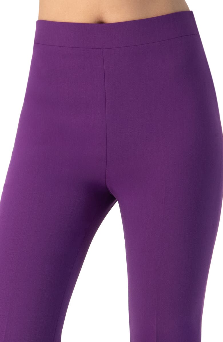 IVONNE Flared Pants with Back Pleats, Alternate, color, Purple