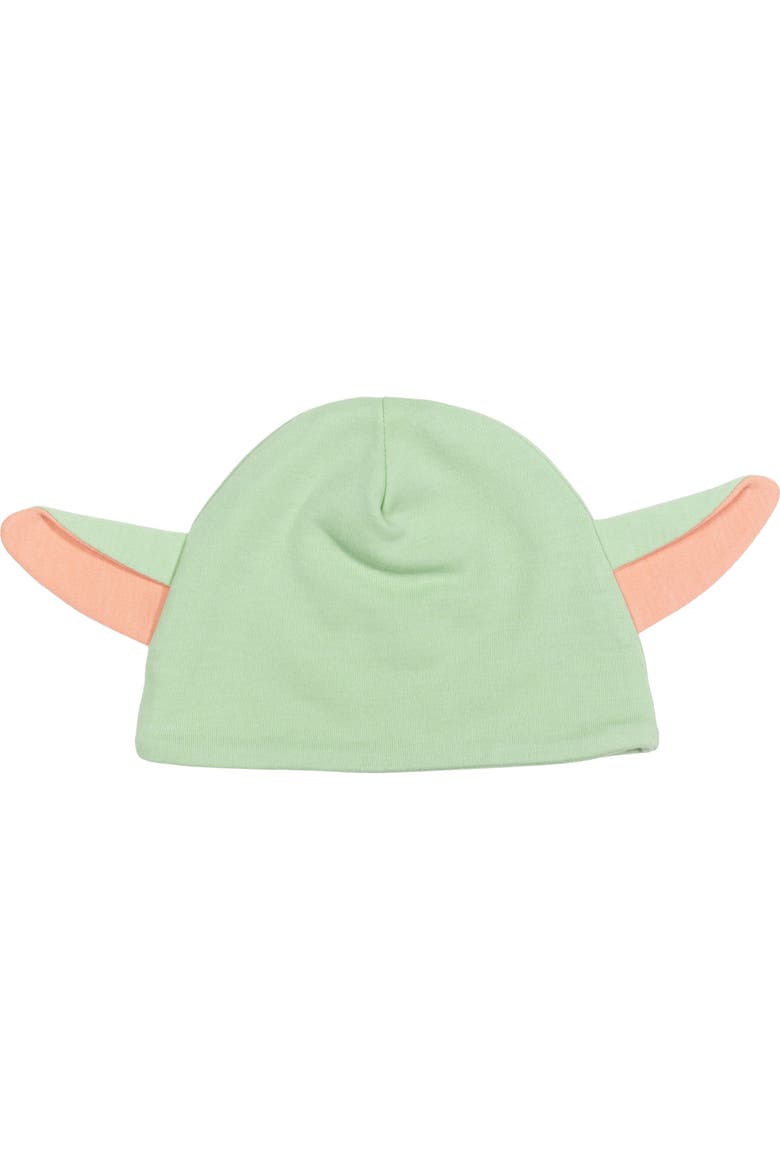 The Mandalorian Grogu Cosplay Sleeper Gown and Hat Set, Alternate, color, Grogu Mint Green