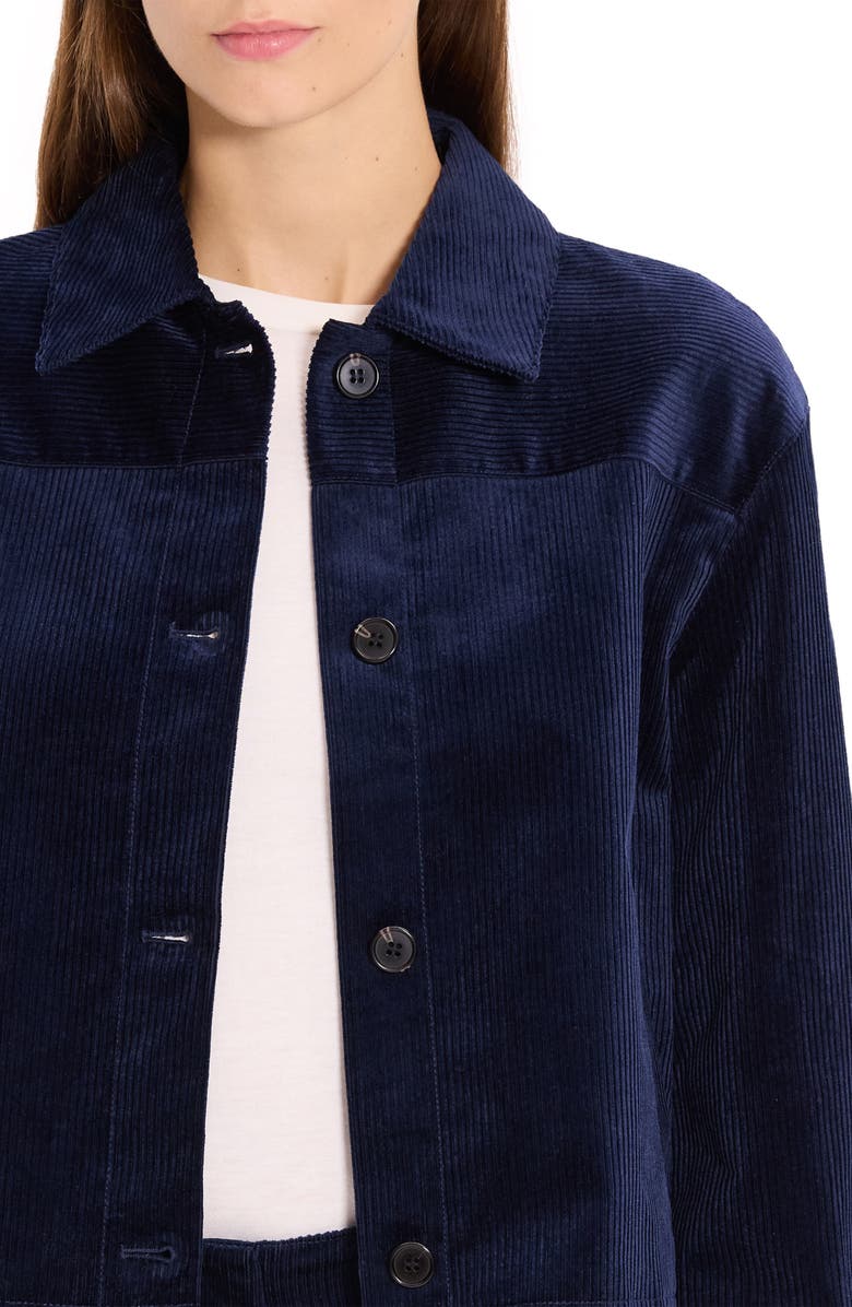 Theory Jones Corduroy Shirt Jacket, Alternate, color, Blue Navy