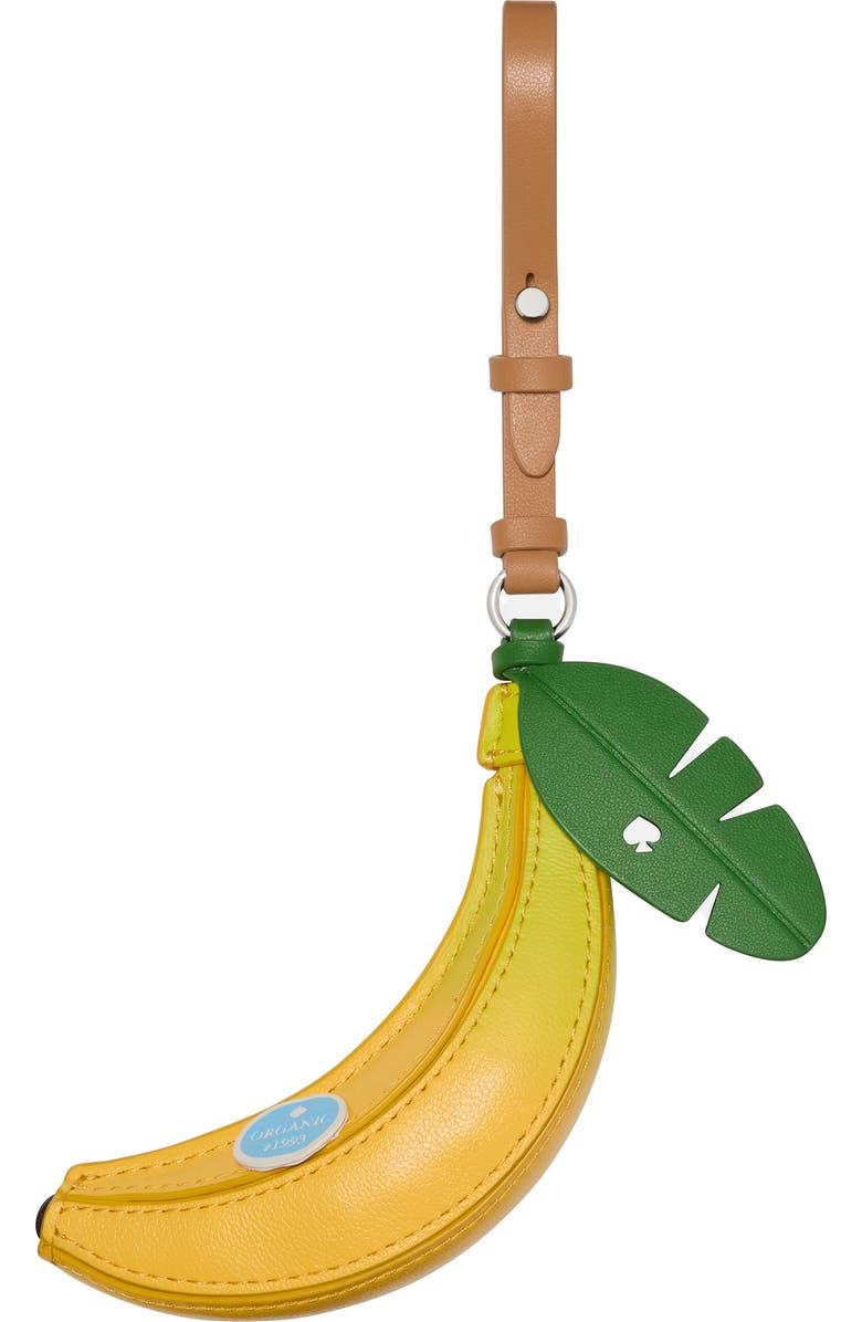 Kate Spade New York banana bag charm, Main, color, Yellow Multi
