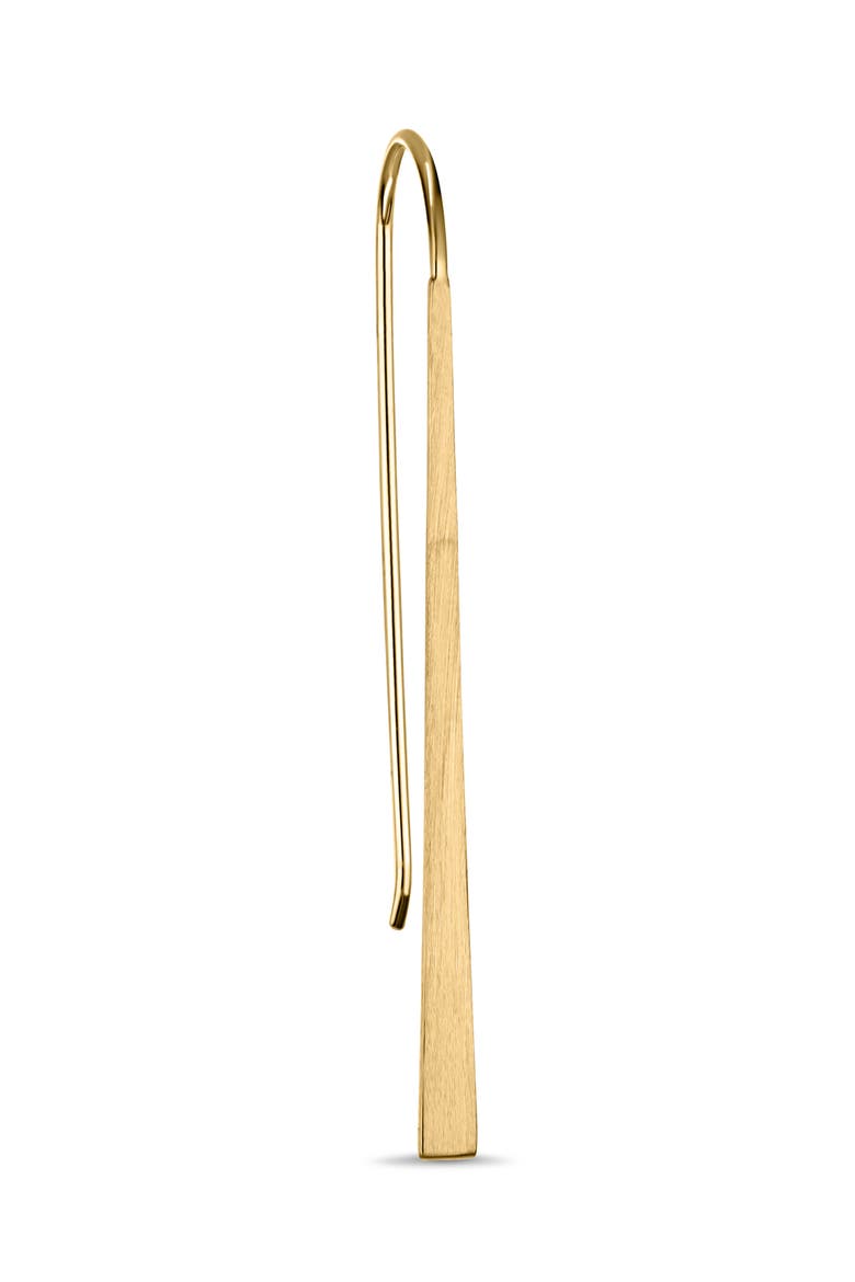 14K Gold Long Bar Drop Threader Earrings (Online Trunk Show), Alternate, color, 14K YELLOW GOLD