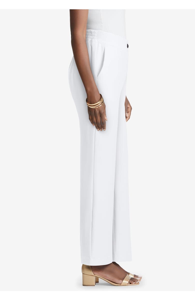 Jessica London Tummy Control Bi-Stretch Bootcut Pant, Alternate, color, White