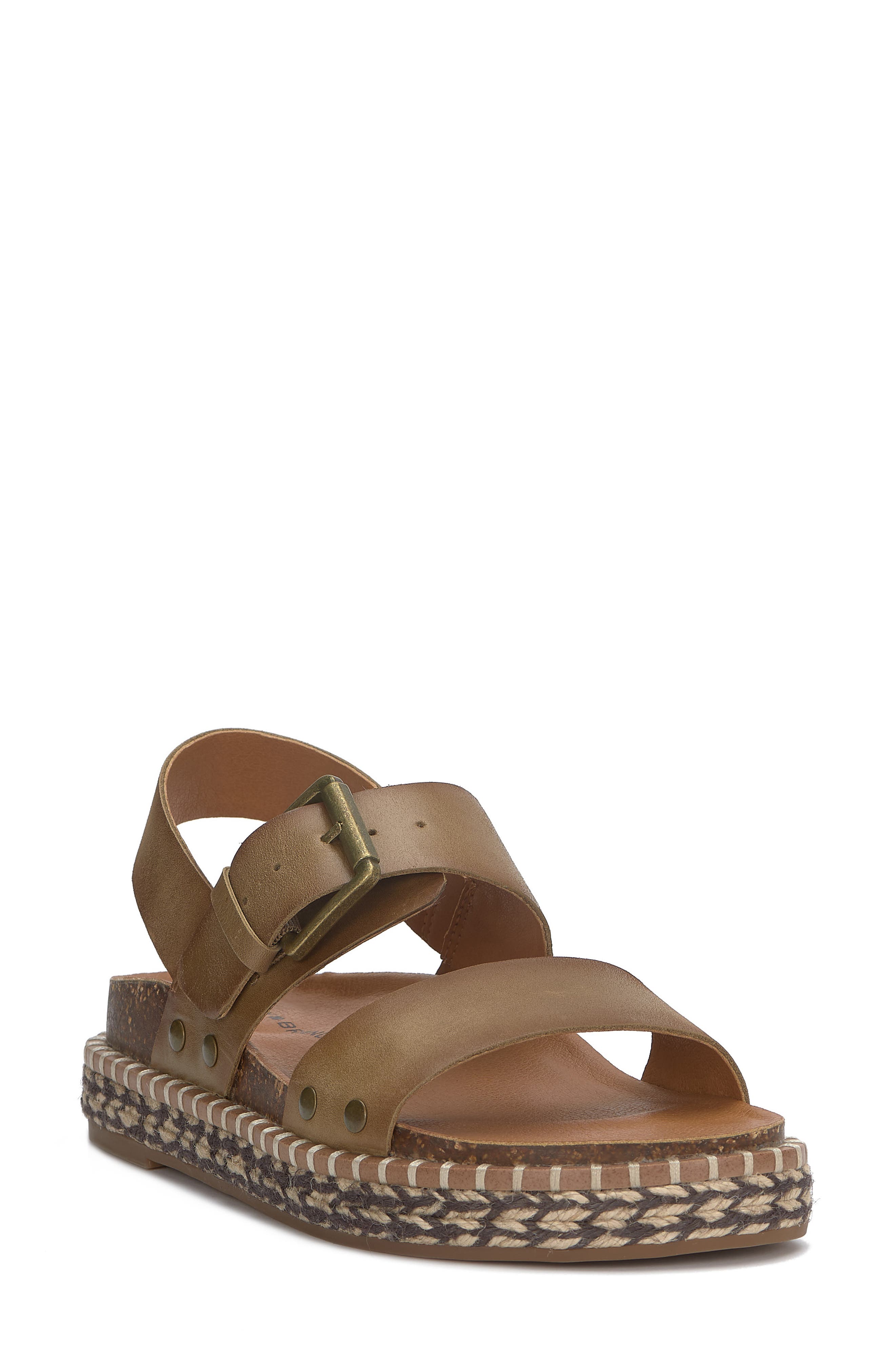 Umora Slingback Espadrille Platform Sandal, Main, color, BREEN