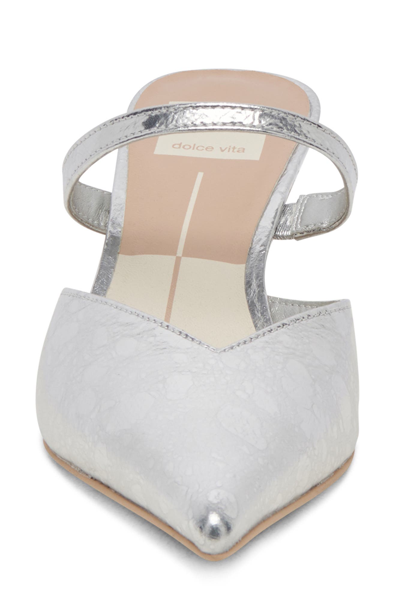Kanika Kitten Heel Pump, Alternate, color, SILVER DISTRESSED LEATHER