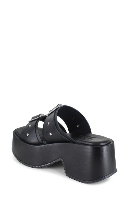 Zigi Fanela Platform Slide Sandal In Black