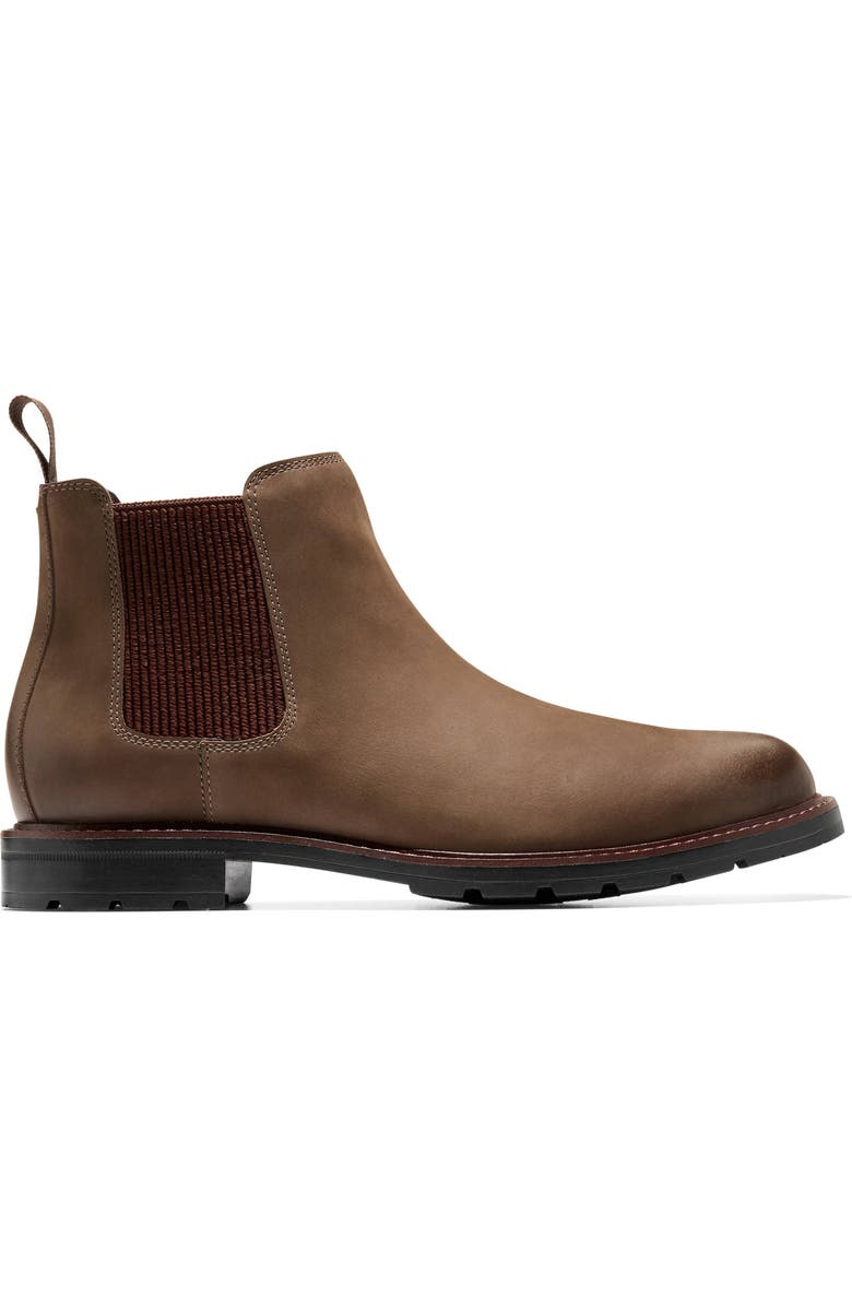 Cole Haan Chamberlin Grand Water Resistant Chelsea Boot, Alternate, color, Truffle Nubuck / Black