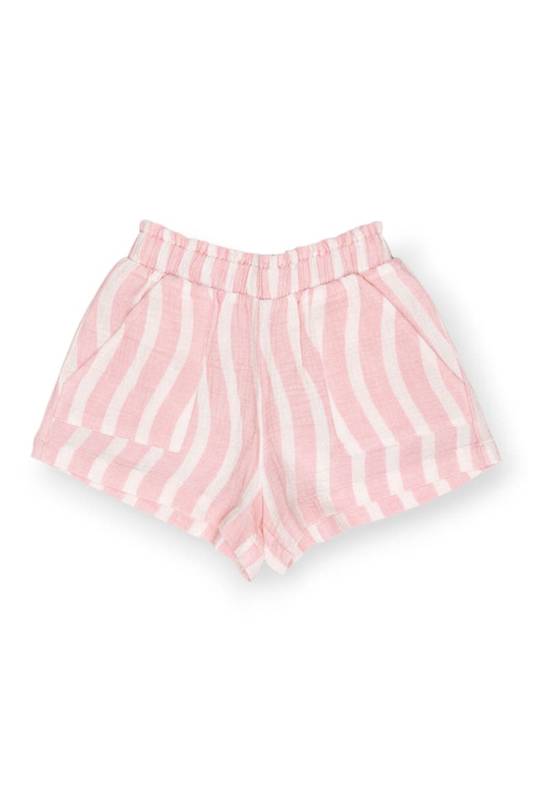 Ava Cotton Shorts, Main, color, Pink Stripe