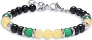 EYE CANDY LOS ANGELES Men's Niko Agate Beaded Bracelet