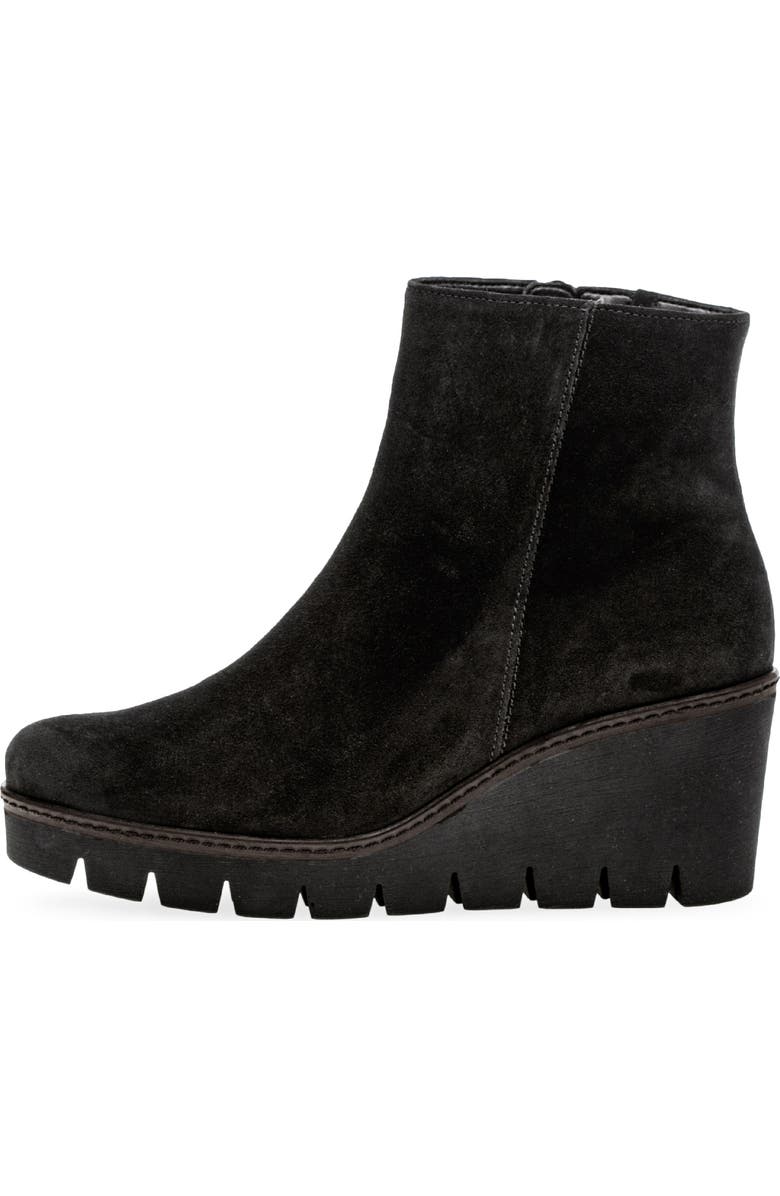 Gabor 74.780 Wedge Bootie, Alternate, color, Black