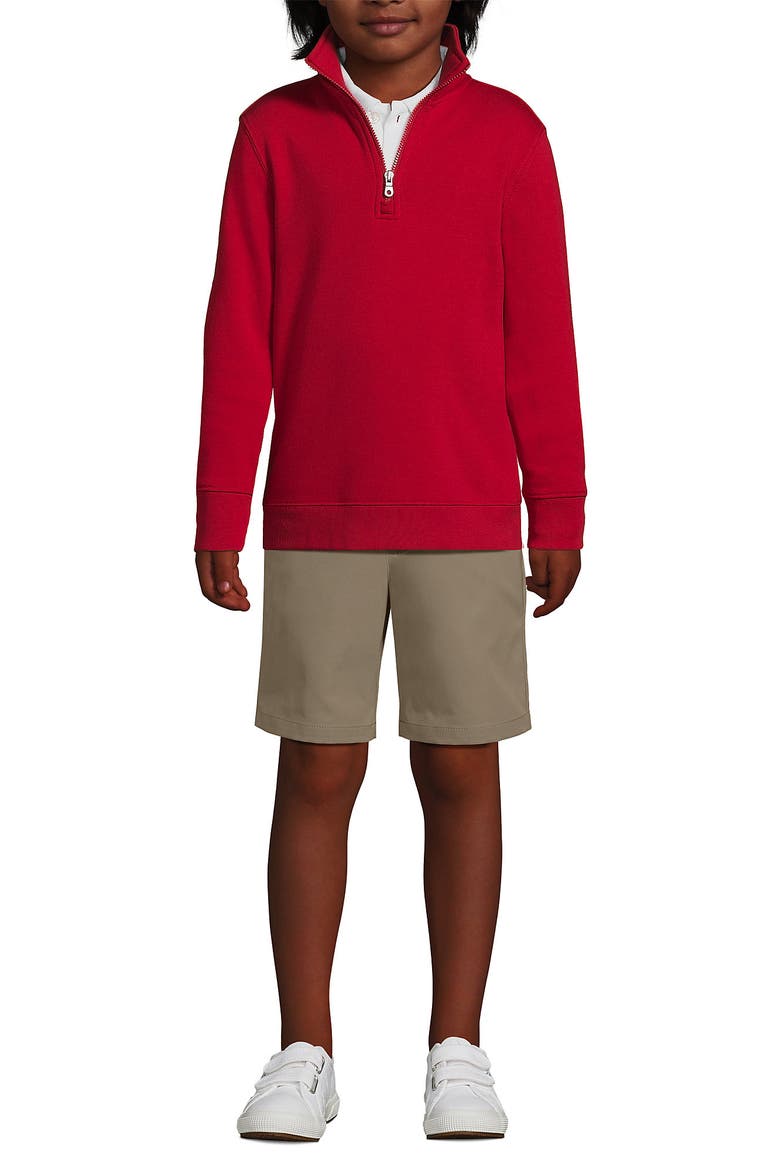 Kids Quarter Zip Sweatshirt, Alternate, color, Red