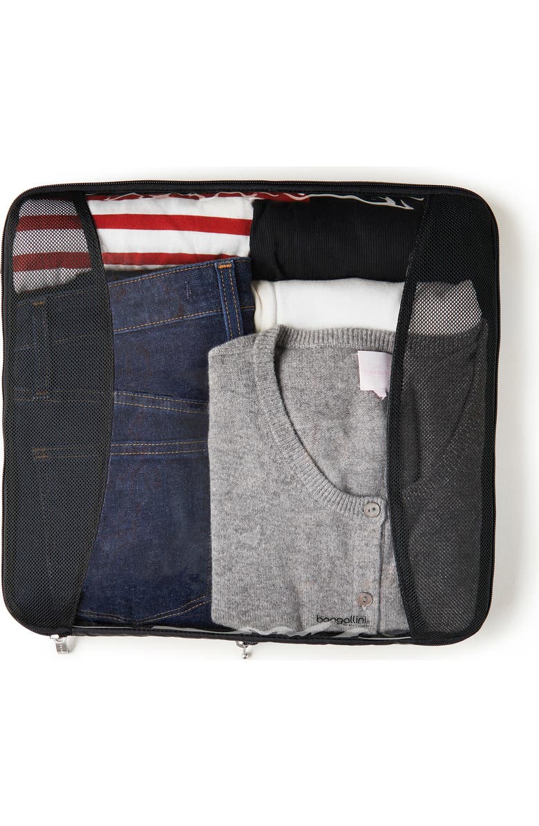 BAGGALLINI Extra Large Compression Packing Cube, Main, color, Black