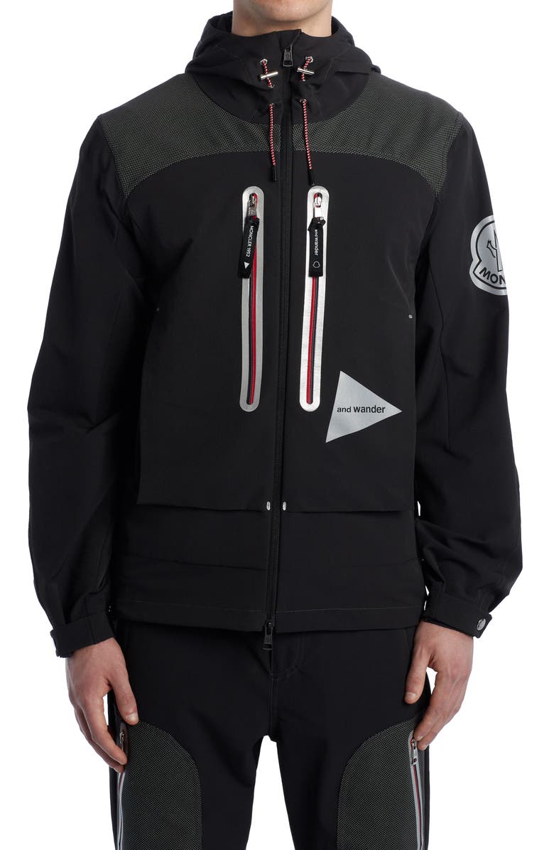Moncler Genius 2 Moncler 1952 x and wander Itabashi Reflective Hooded Jacket, Main, color,