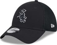 New Era Men's New Era Chicago White Sox Evergreen Black & White Neo 39THIRTY Flex Hat