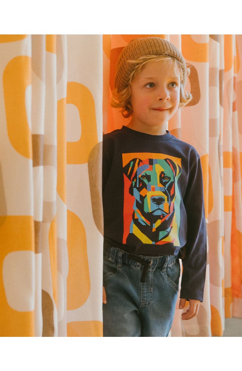 Deux par Deux Baby Boy's French Terry Jogger Pants Light Blue Denim, Alternate, color, 