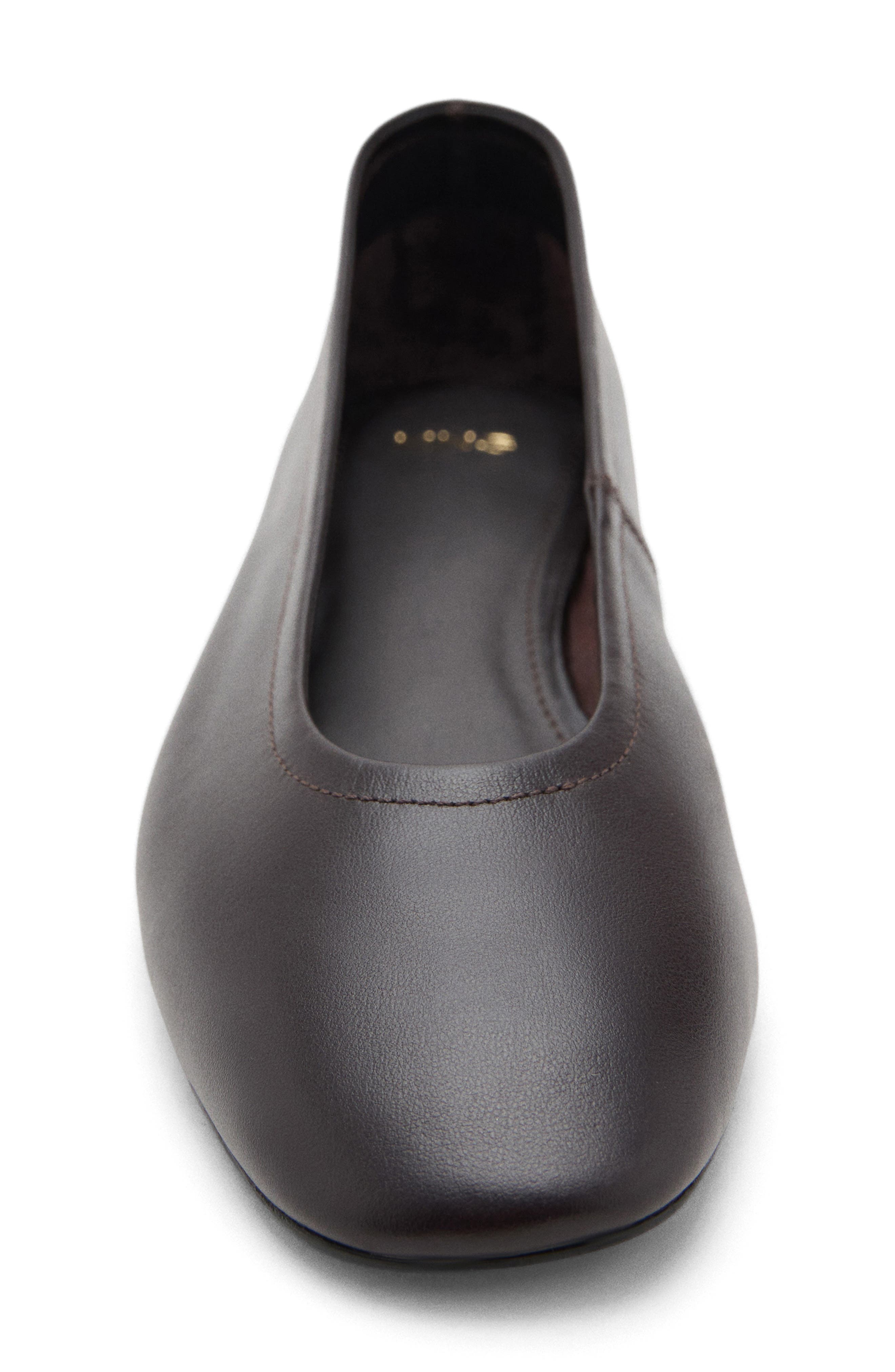 MANGO Square Toe Pump, Alternate, color, Chocolate