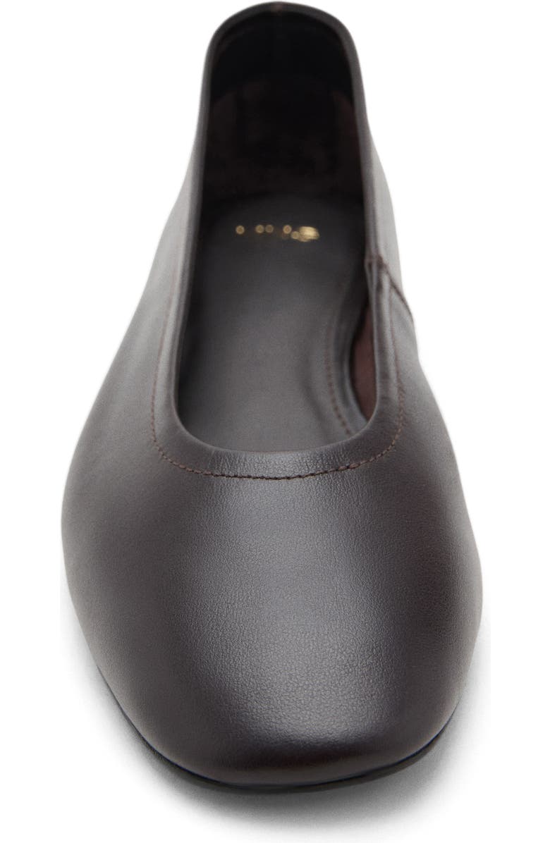 MANGO Square Toe Pump, Alternate, color, Chocolate