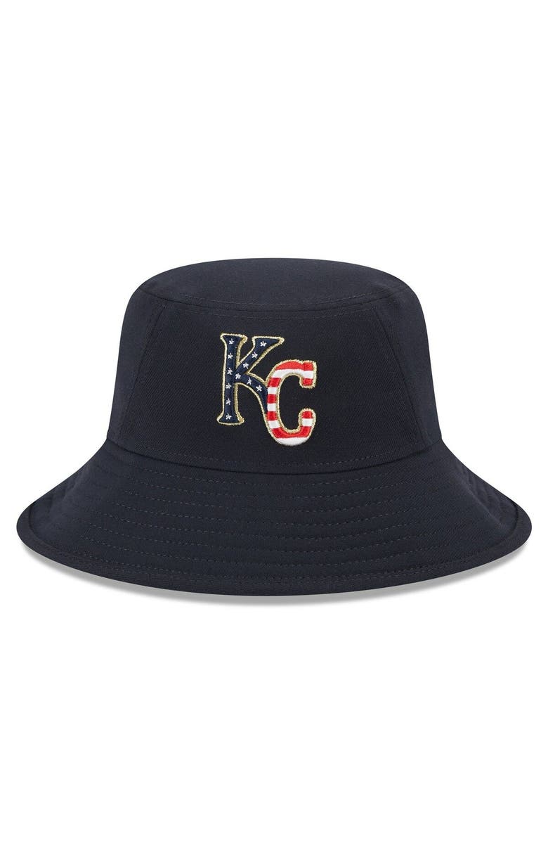 New Era Men's New Era  Navy Kansas City Royals 2023 Fourth of July Bucket Hat, Alternate, color, Navy