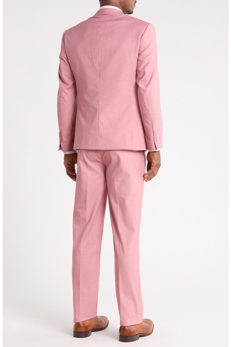 Peak Lapel 3-Piece Suit, Alternate, color, MAUVE