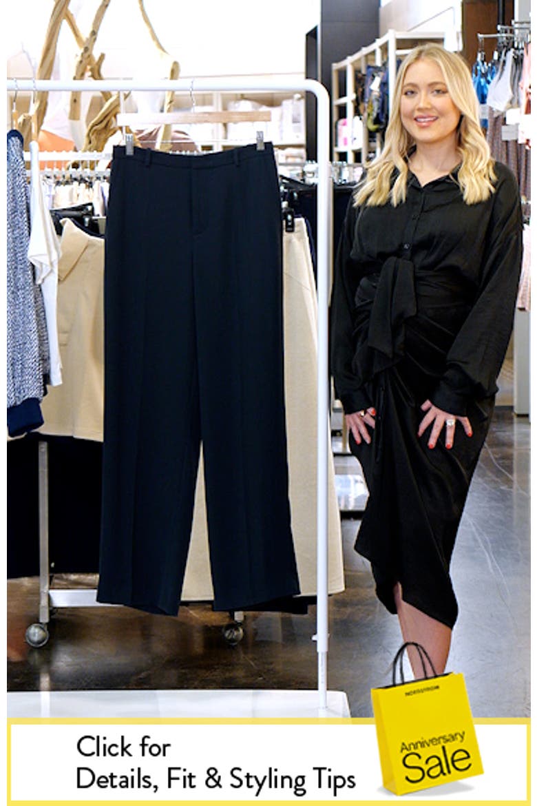Elsa High Rise Straight Leg Trousers video