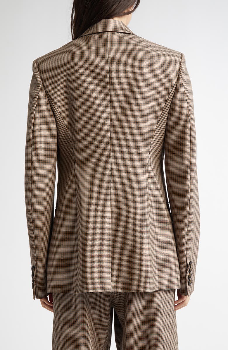 Stella McCartney Oversize Houndstooth Unlined Wool Blazer, Alternate, color, 