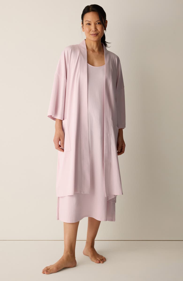 Eileen Fisher Organic Cotton Robe, Alternate, color, Crystal Pink