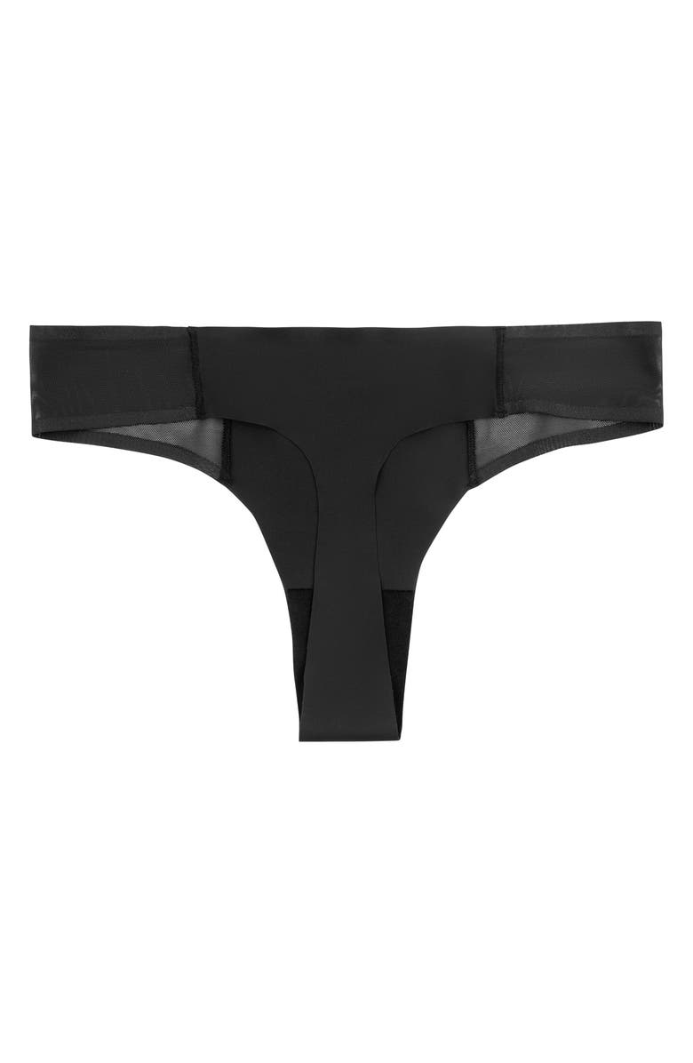 Uwila Warrior 2-Pack Soft Seamless Thong with Mesh, Alternate, color, Tap Shoe Black
