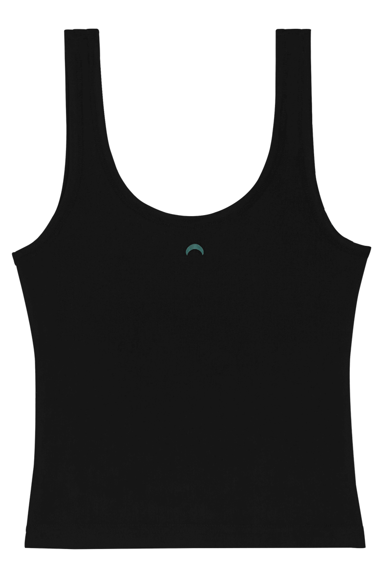 Sporty Crop Tank, Alternate, color, Black