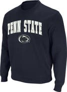 COLOSSEUM Men's Colosseum Navy Penn State Nittany Lions Arch & Logo Crew Neck Sweatshirt
