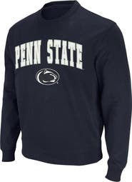 COLOSSEUM Men's Colosseum Navy Penn State Nittany Lions Arch & Logo Crew Neck Sweatshirt