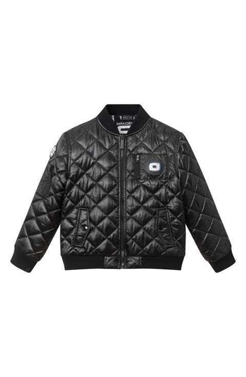 Kids' x SPACEONE® Quilted Bomber Jacket with LED Light (Big Kid)