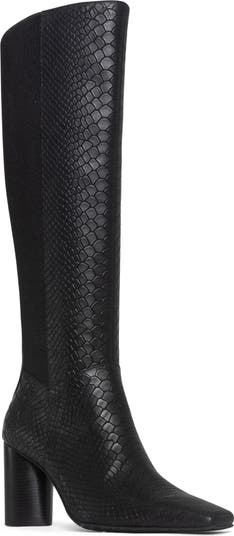 Donald Pliner Snakeskin Embossed Leather Knee High Boot Women Nordstromrack