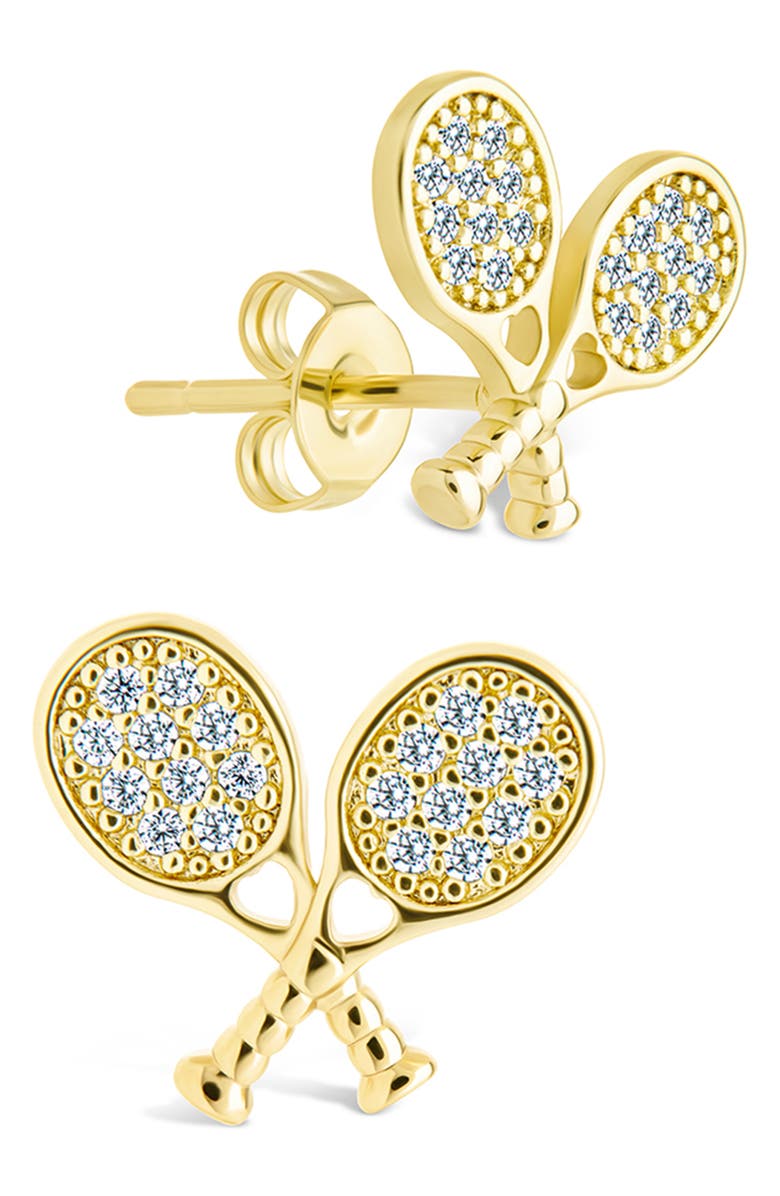 Sterling Forever Game Set Match Stud Earrings, Main, color, Gold