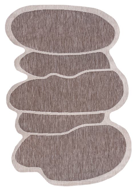 Jasper Modern Rustic Abstract Indoor/Outdoor Shaped Area Rug