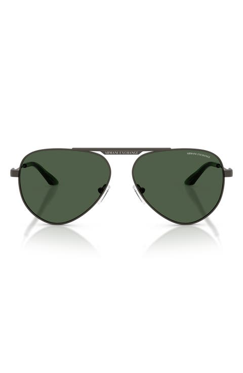 58mm Aviator Sunglasses