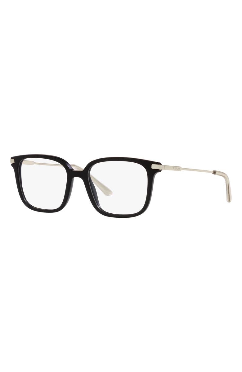 Prada 54mm Square Optical Glasses, Alternate, color, 