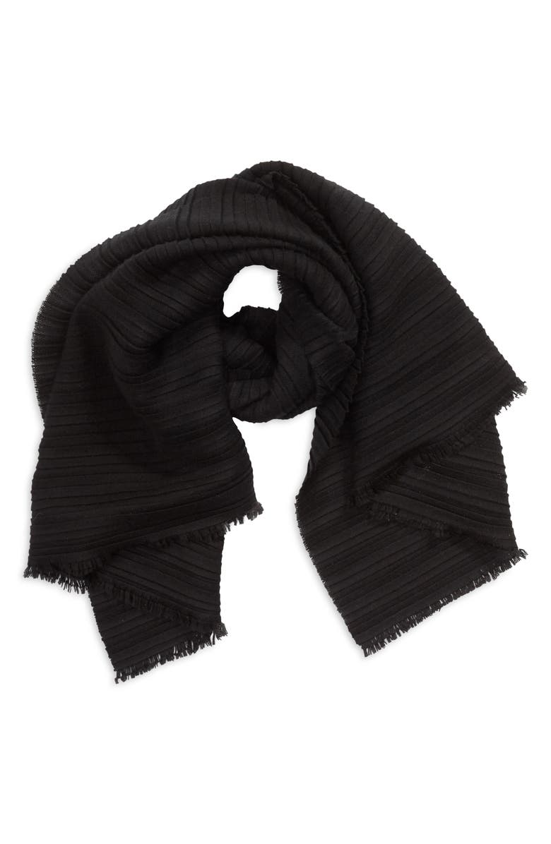 Nordstrom Plissé Cashmere Scarf, Alternate, color,