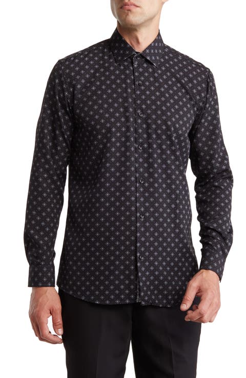 Slim Fit Wrinkle Resistant Performance Stretch Button-Up Shirt