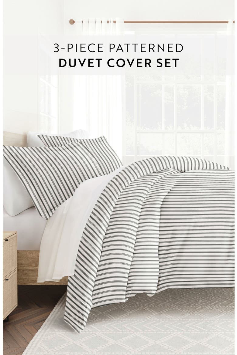 Premium Ultra Duvet Cover & Sham Set, Alternate, color, GRAY