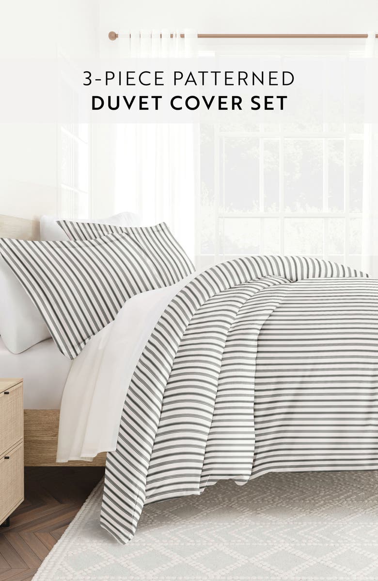 IENJOY HOME Premium Ultra Duvet Cover & Sham Set, Alternate, color, Gray