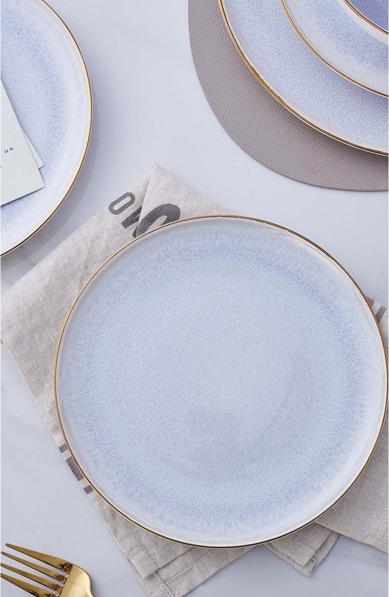 Stone Lain Josephine Porcelain 4-Piece Salad Plate Set, Alternate, color, Lavender