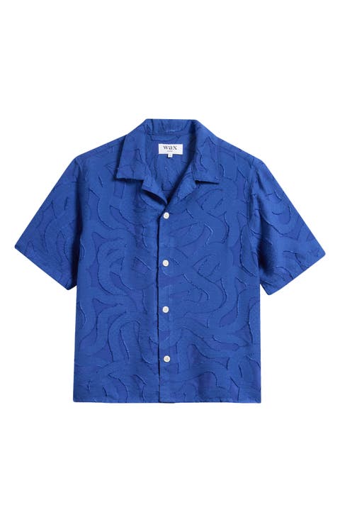 Curzon Jacquard Camp Shirt