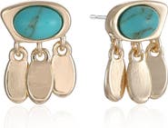 Ettika Stone Drop Stud Earrings