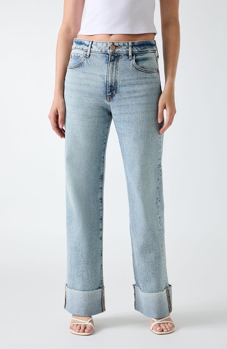 GUESS Rey Wide Leg Jeans, Main, color, Ctbu-Dark